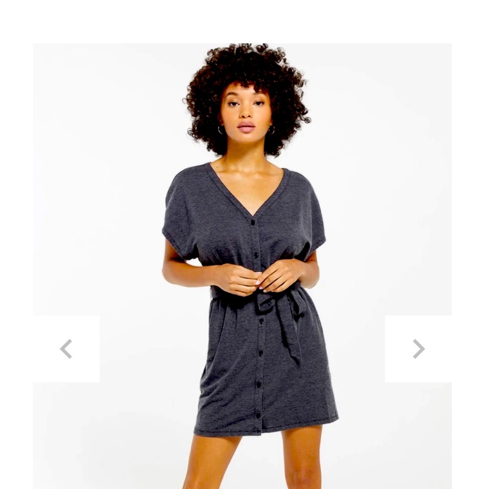 NWT Z Supply Thea Terry Dress Black size small